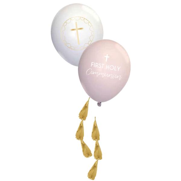 4 Pack Botanical Celebration Pink Latex Balloon Kit - 27cm