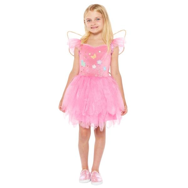 Pink Fairy Girls Costume - 3 - 4 Years