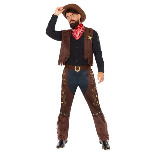 Western Cowboy Mens Costume - Small