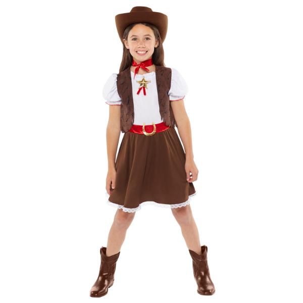 Western Cowgirl Kids Costume - 3 - 4 Years