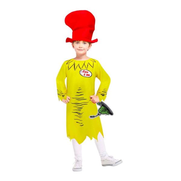 I Am Sam Dr Suess Kids Costume - 6 - 8 Years