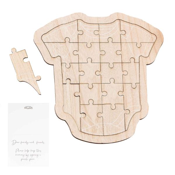 18 Pack Baby Shower Guest Book Puzzles - 31.5cm x 32.7cm