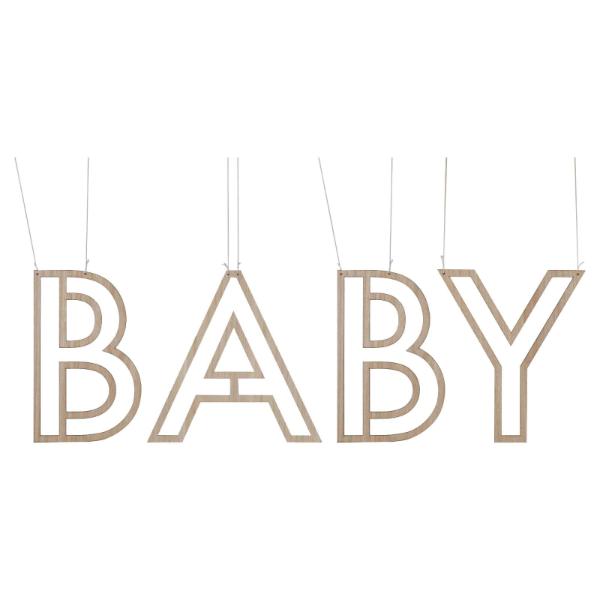 Wooden Baby Shower Sign - 40cm