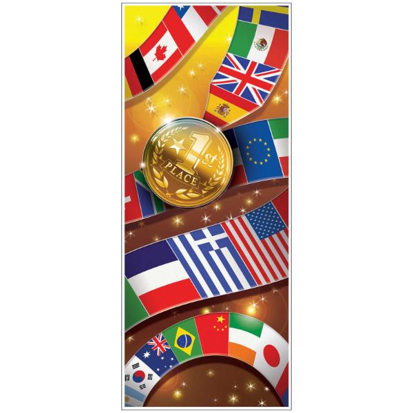 1st Place Beistle International Sports Door Cover - 76cm x 182cm