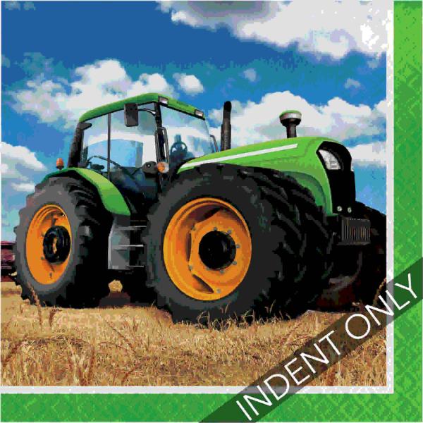 16 Pack Tractor Time Luncheon Napkins