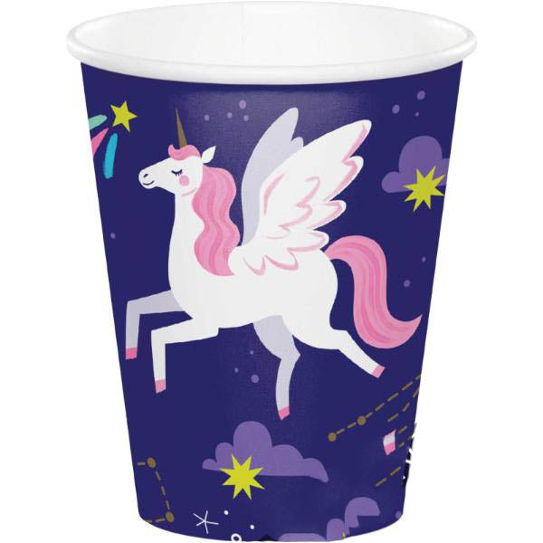8 Pack Unicorn Galaxy Cups