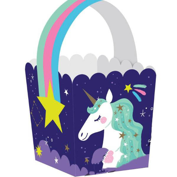 8 Pack Unicorn Galaxy Paper Treat Bags