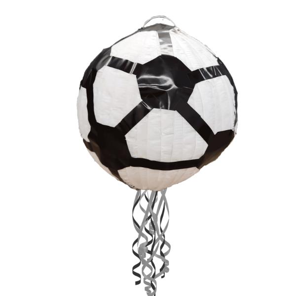3D Soccer Ball Shape Pull String Pinata - 30cm x 30cm x 30cm