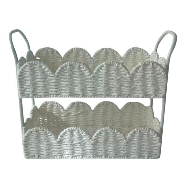 White Finish Paper/Metal Holder