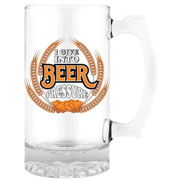 I Give Into Beer Pressure Stein - 490ml