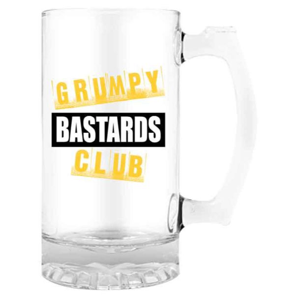 Grumpy Bastard Club Beer Stein - 490ml
