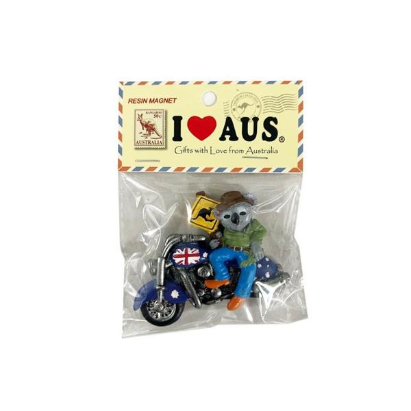 Outback Swaggy Motorcycle Koala Magnet
