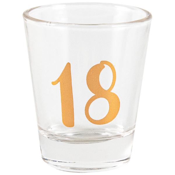 Rose Gold 18 Shot Glass - 30ml