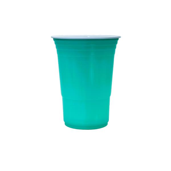 50 Pack Teal Reusable Cups - 450ml