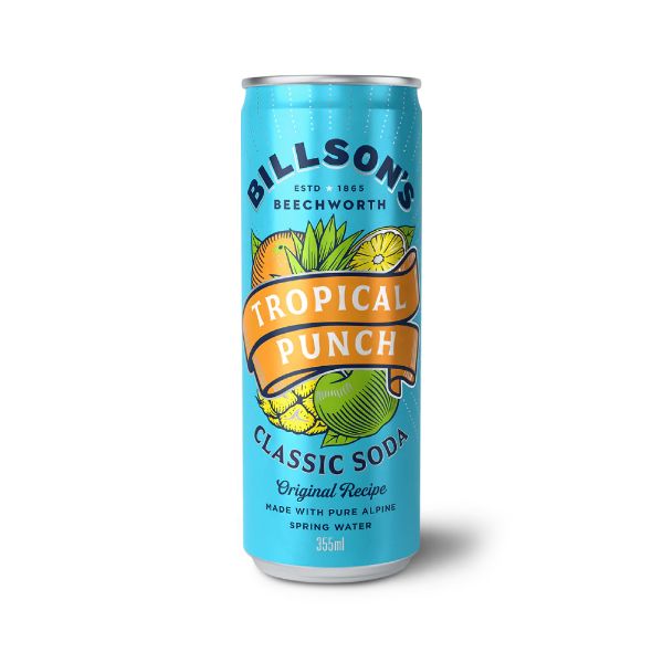 Billson's Tropical Punch Classic Soda - 355ml