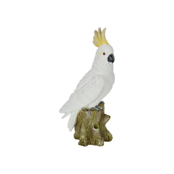 Cockatoo Bird On Tree Trunk - 30cm