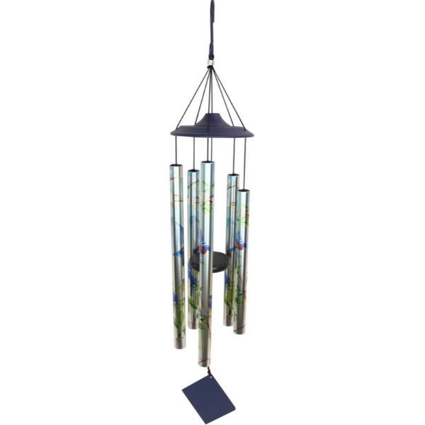 5 Tube Blue Bird Tuned Wind Chime - 90cm