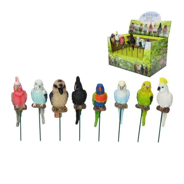 Assorted Bird Garden Stake - 20cm