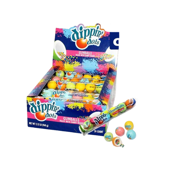 6 Pack Dippin Dots Gumballs - 40g