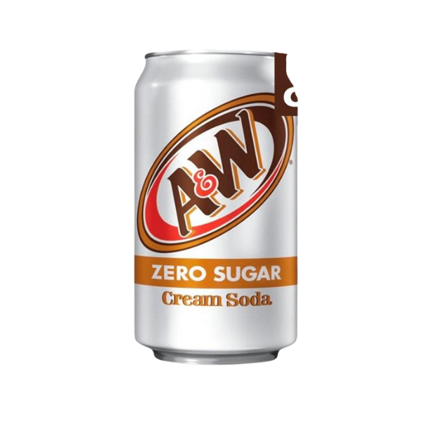 A&W Zero Sugar Cream Soda Can - 355ml