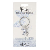 Load image into Gallery viewer, April Fairy Birthstone Keyring

