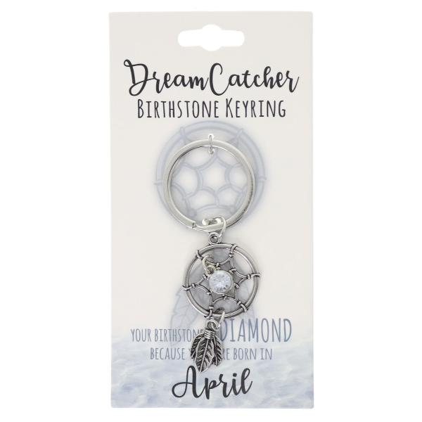 April Dream Catcher Birthstone Keyring