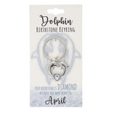 Load image into Gallery viewer, April Dolphin Birthstone Keyring
