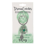 Load image into Gallery viewer, May Dream Catcher Birthstone Keyring
