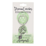 Load image into Gallery viewer, August Dream Catcher Birthstone Keyring
