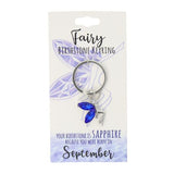 Load image into Gallery viewer, September Fairy Birthstone Keyring
