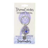Load image into Gallery viewer, September Dream Catcher Birthstone Keyring
