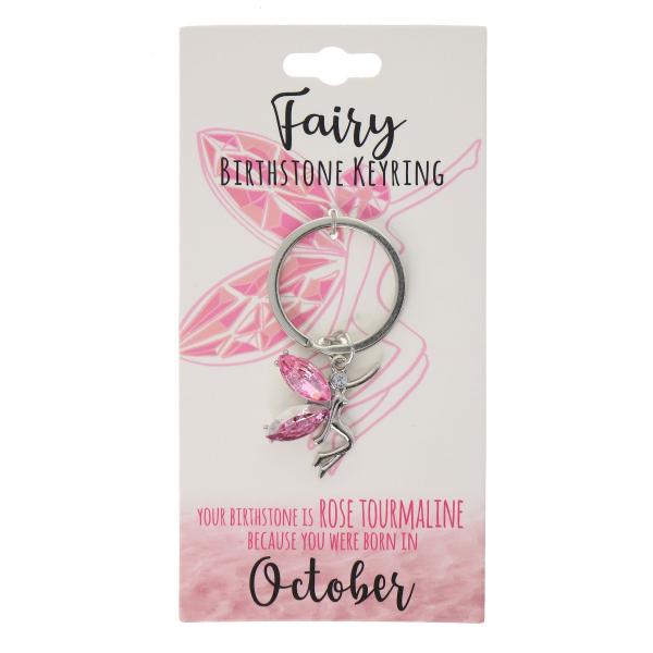 October Fairy Birthstone Keyring