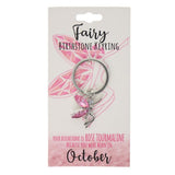 Load image into Gallery viewer, October Fairy Birthstone Keyring
