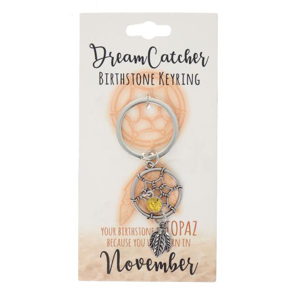 November Dream Catcher Birthstone Keyring