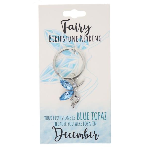 December Fairy Birthstone Keyring