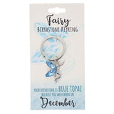 Load image into Gallery viewer, December Fairy Birthstone Keyring
