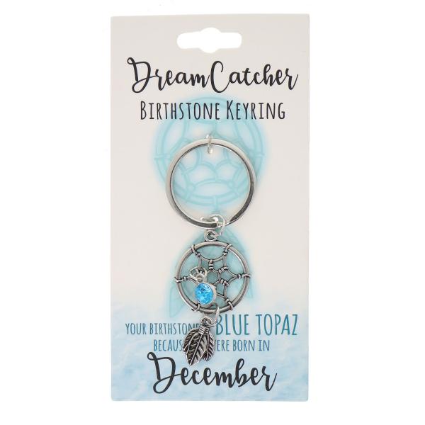 December Dream Catcher Birthstone Keyring
