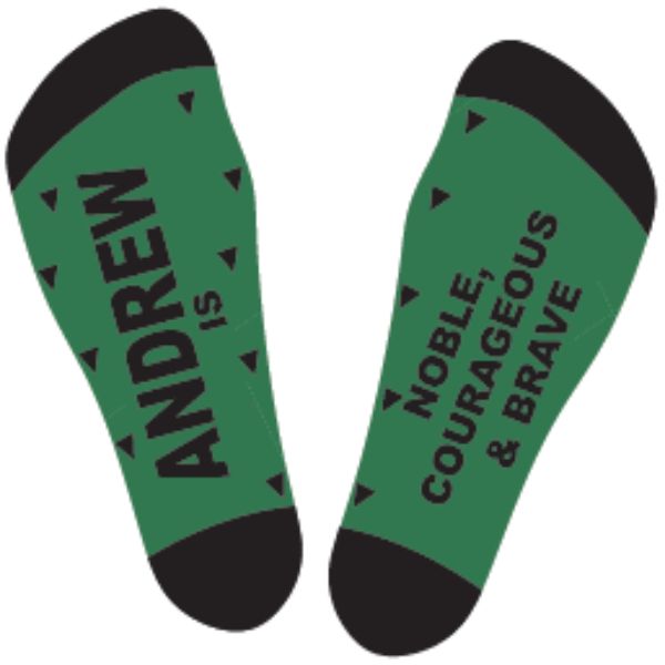 Black & Green Andrew Bamboo Socks