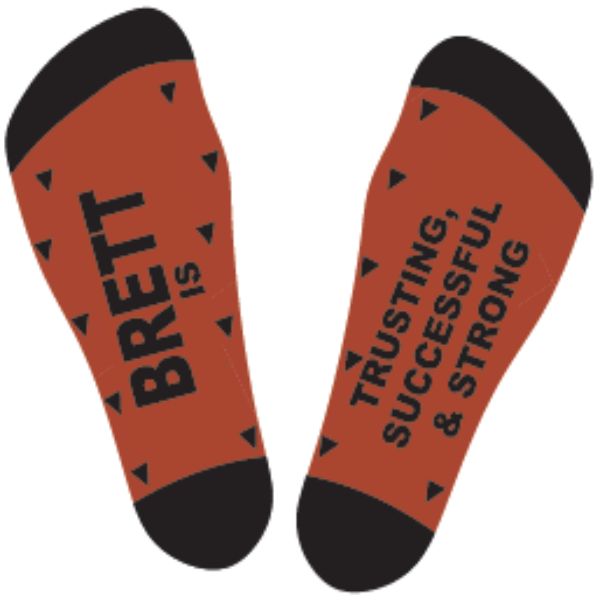 Black & Red Brett Bamboo Socks