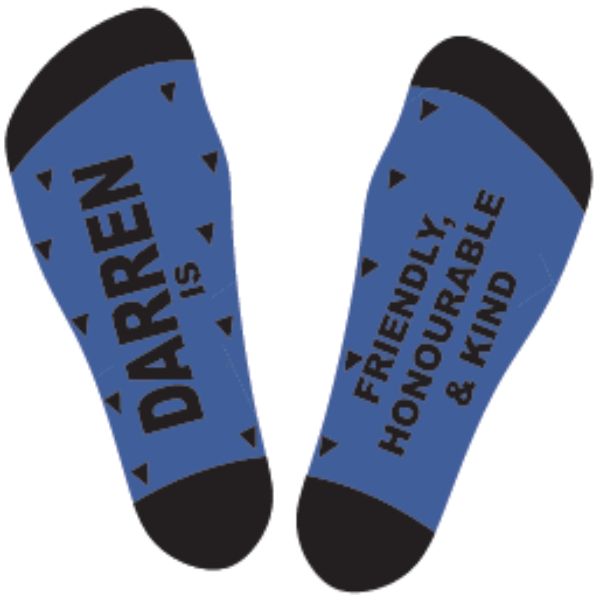 Black & Blue Darren Bamboo Socks