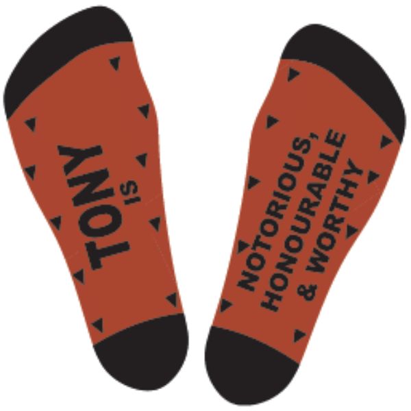 Black & Red Tony Bamboo Socks