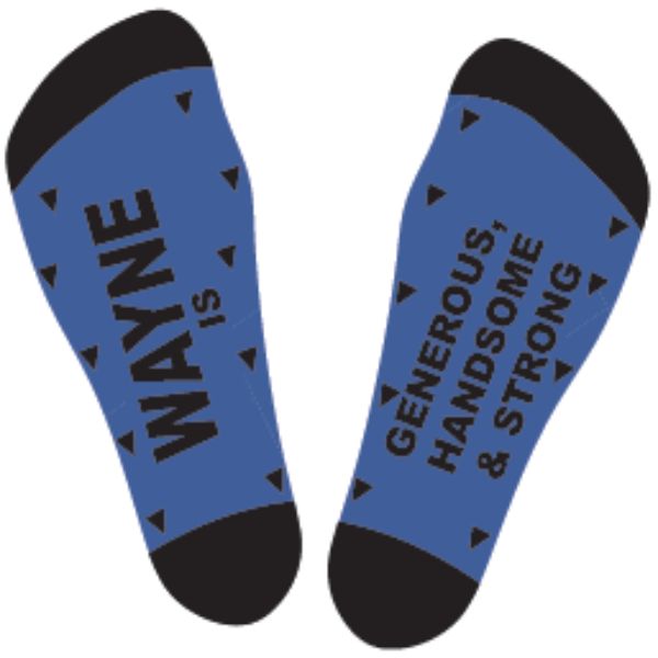 Black & Blue Wayne Bamboo Socks