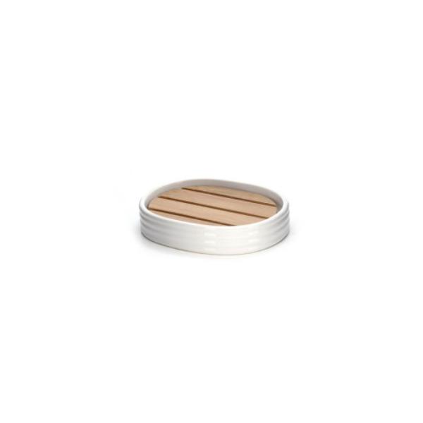 Ceramic Soap Holder - 12.5cm x 9.8cm x 2.3cm