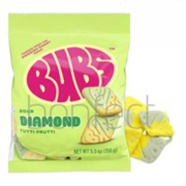 BUBS Sour Diamond Tutti Frutti Bag 156g