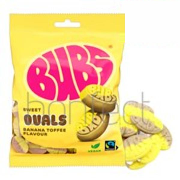 BUBS Sweet Ovals Banana Toffee Bag 156g