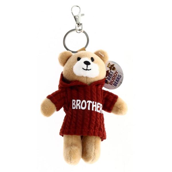 Red Brother Bear Keyring