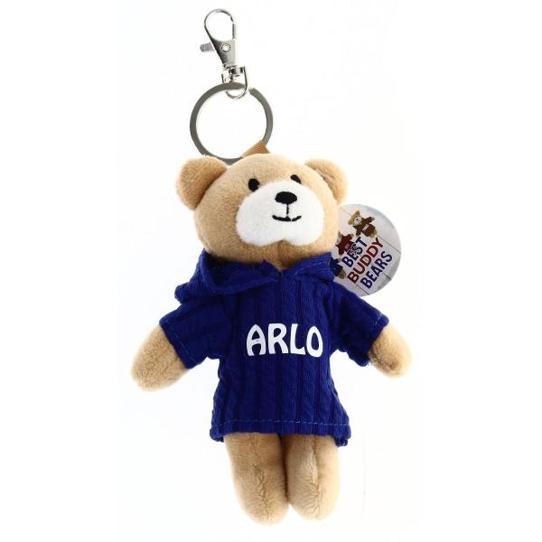 Blue Arlo Bear Keyring