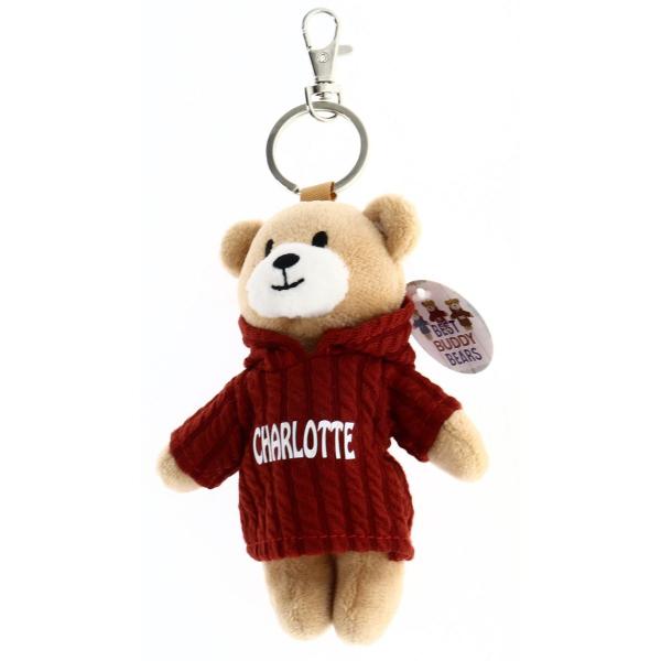 Red Charlotte Bear Keyring