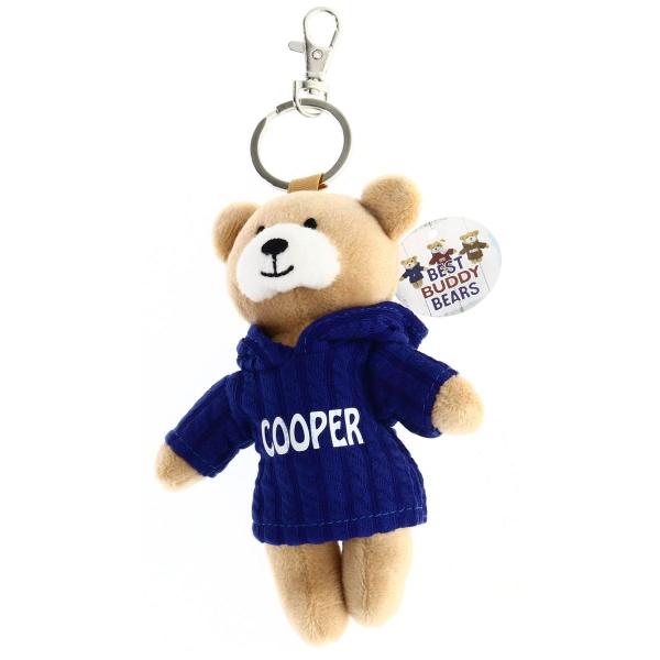 Blue Cooper Bear Keyring