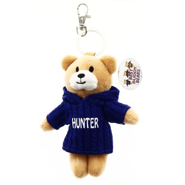 Blue Hunter Bear Keyring